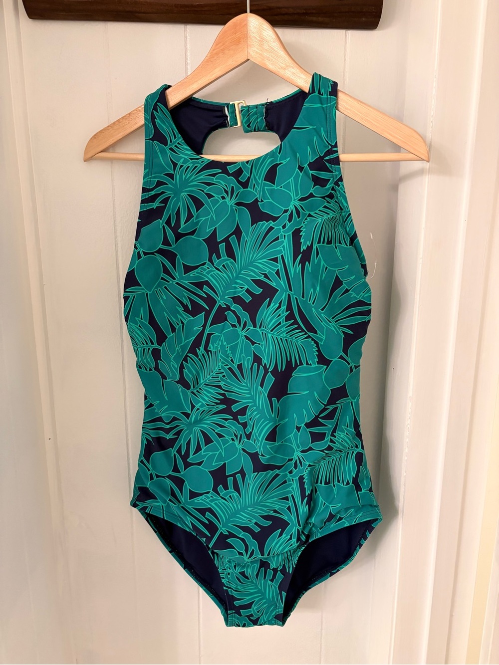 Women’s Lands End Tropical Print One-Piece Swimsuit
